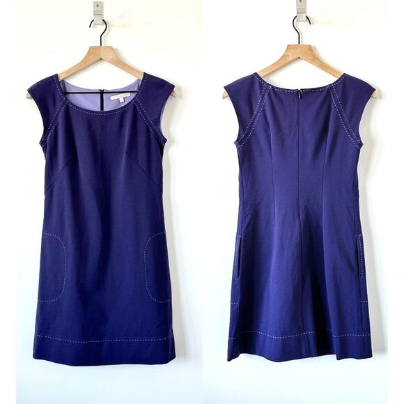 Rebecca Taylor Purple Mini Shift Dress Size 2 - Picture 1 of 12